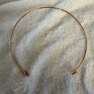 Gold Arrow Open Choker Necklace